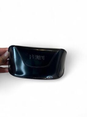 Fendi Black Patent Eyewear Case